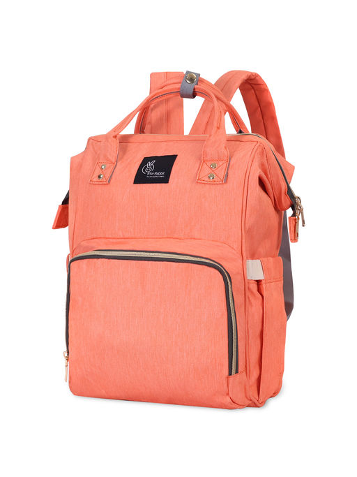 R for Rabbit Peach Solid Caramello Diaper Bag