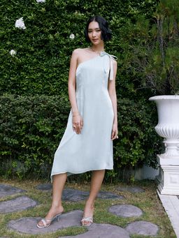 Pomelo - Bow Tie Midi Dress - Mint