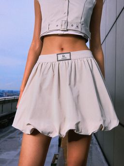 Pomelo - PML Girls Club Balloon Skirts - Ivory