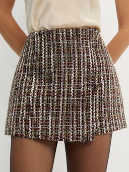 Pomelo - Tweed Skirt - Red
