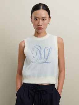 Pomelo - PML Sleeveless Knit Top - Baby Blue