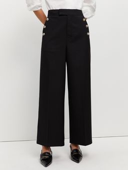 Pomelo - Button Trousers - Black