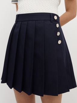 Pomelo - Pleated Chic Skort - Navy