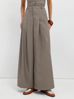 Pomelo - Pleated Pants - Taupe