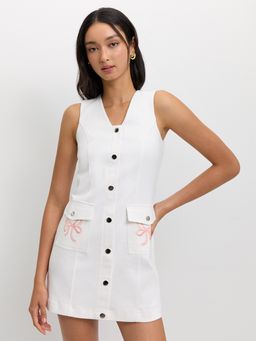 Pomelo - Button-Down Dress - Ivory