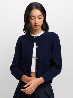 Pomelo - Knit Cardigan - Navy