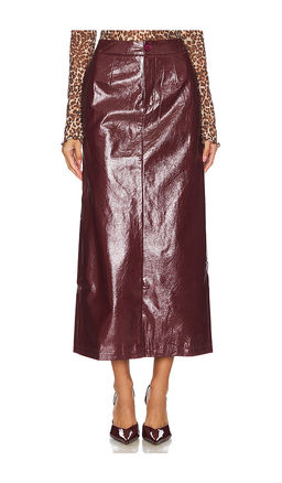 Bubish - Eliza Leather Maxi Skirt