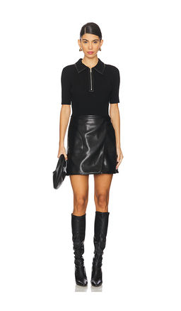 SIMKHAI - Ettalyn Faux Leather Mini Dress