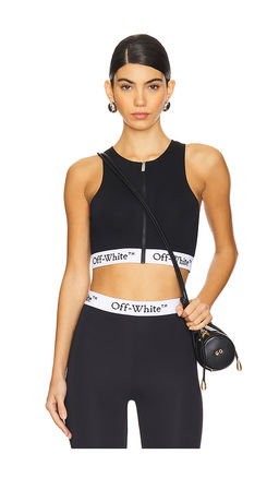 Off-White - Logoband Zipped Rowing Top