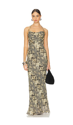 Shona Joy - Hadiya Lace Back Bias Maxi Dress