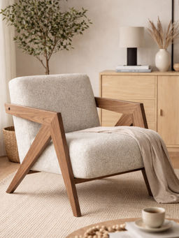 JABRIX - Beige Zenra Arm Chair