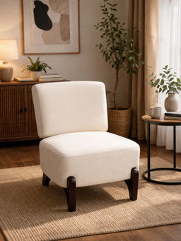 JABRIX - White Virella Accent Chair