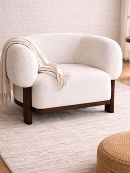 JABRIX - White Zenis Lounge Chair