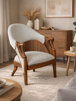 JABRIX - Grey Aurelio Accent Chair
