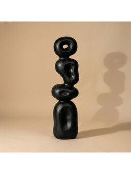 Muun Home - Black Grande Ren Sculpture