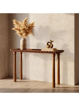 Ellementry - Brown Entwine Console Table