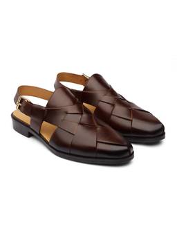 DABLR SHOES - TONK - CHESTNUT BROWN LEATHER SANDAL