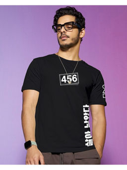 Bewakoof - Official Squid Game Men's Black Contestants Graphic Printed T-shirt