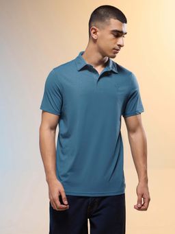 Technosport - Men Solid Slim Fit Polo Sports Polo T-Shirt with Cotflex