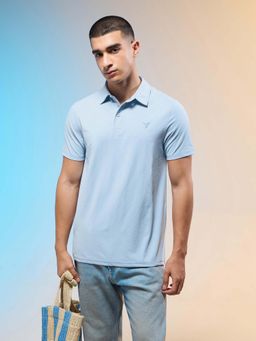 Technosport - Men Solid Slim Fit Polo Sports Polo T-Shirt with Cotflex