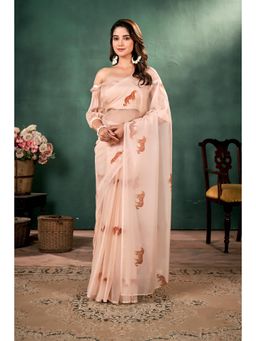 KLISHAA ART - Pure Silk Organza Printed Saree