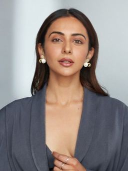 Accessher - Gold-Tone Faux Pearl Rhinestone Western Stud Earrings