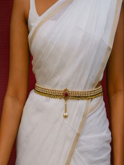 Accessher - Multi-Color Gold Plated Traditional Kamarbandh