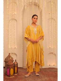 Alaya by Stage3 - Yellow Mehfil Sunshine Kaftan with Pant