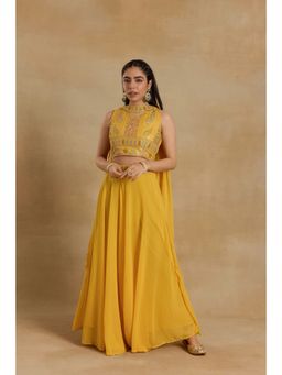 Alaya by Stage3 - Heer Sunflower Yellow Sharara with Cape and Blouse