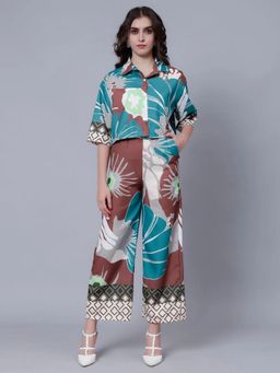 ANNY - Multi-Color Abstract Printed Co-Ord Set