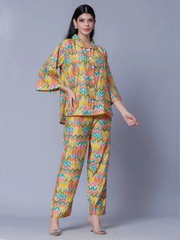 ANNY - Multi-Color Printed Shirt with Pant