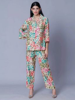 ANNY - Multi-Color Printed Shirt with Pant