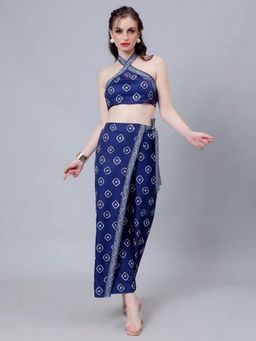ANNY - Blue Batik Printed Co-Ord Set