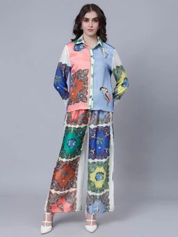 ANNY - Multi-Color Bohemian Printed Co-Ord Set
