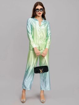 ANNY - Blue Gradient Ombre Dyed Co-Ord Set