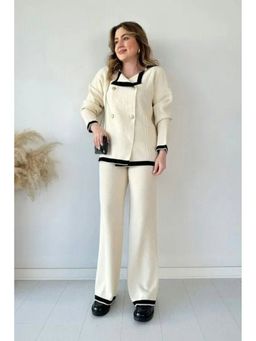 ANNY - Off White Buttoned Knit Co-ord Set