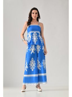 ANNY - Blue Printed Co-Ord Set