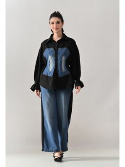 ANNY - Black Denim and Drift Co-Ord Set