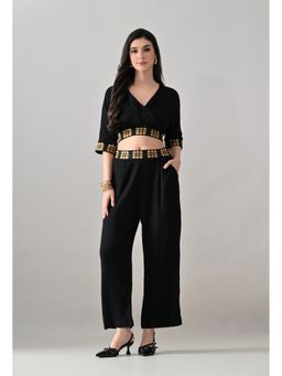 ANNY - Black Embroidered Co-Ord Set