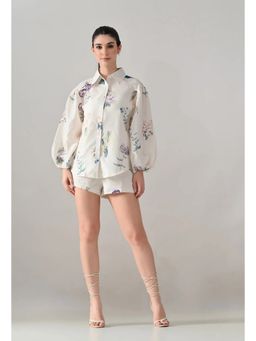 ANNY - Cream Floral Whisper Co-Ord Set