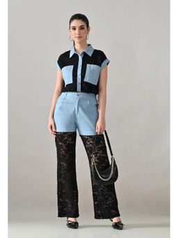 ANNY - Black Lace and Lustre Co-Ord Set