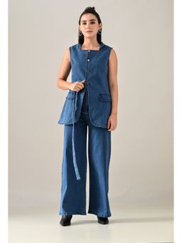 ANNY - Blue Aura Denim Co-Ord Set