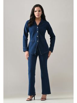 ANNY - Blue Retro Denim Co-Ord Set