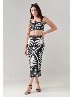 ANNY - Black Midi Skirt Co-Ord Set