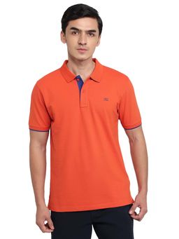 ColorPlus - Medium Orange Regular Fit Polo T-Shirt