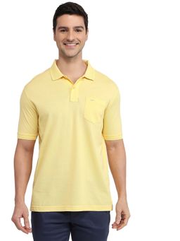 ColorPlus - Medium Yellow Comfort Fit Polo T-Shirt