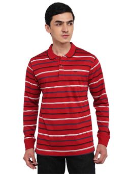 ColorPlus - Medium Red Regular Fit Polo T-Shirt
