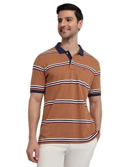 ColorPlus - Medium Brown Regular Fit Polo T-Shirt