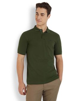 Park Avenue - Dark Green Slim Fit Polo T-Shirt