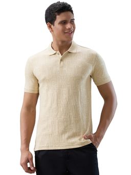 Park Avenue - Slim Fit Light Beige Polo T-Shirt